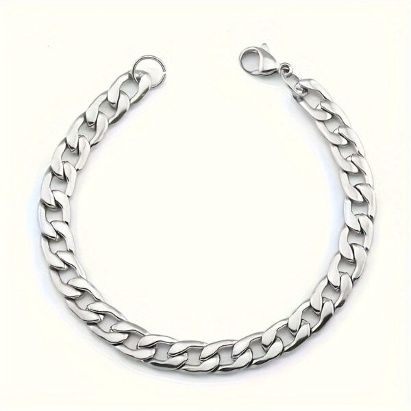 2pcs/ set Stainless Steel Men's Necklace And Bangle Set - Image 5